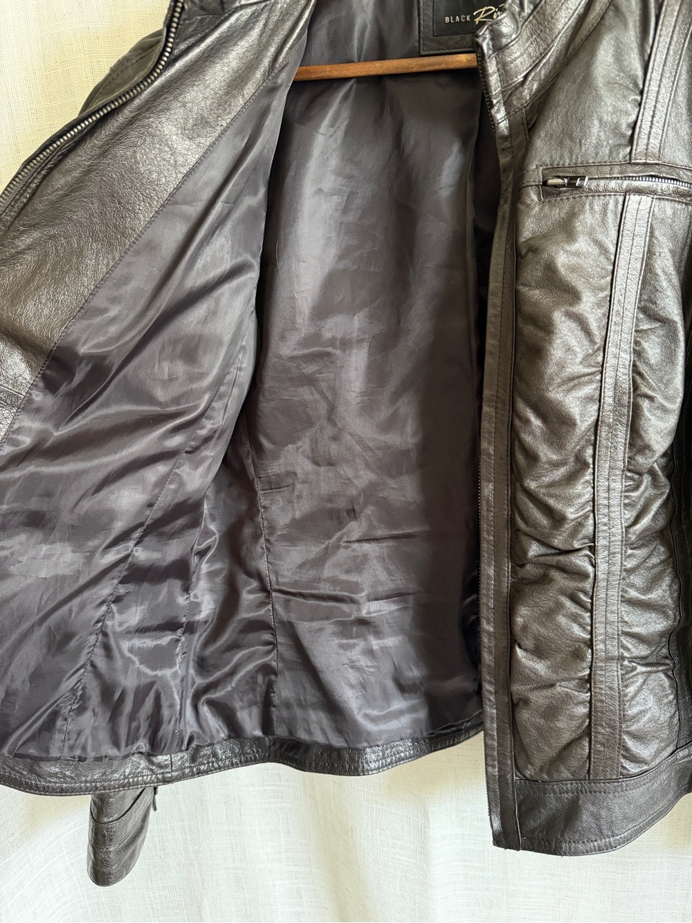 Leather Moto Jacket - Picture 10 of 12